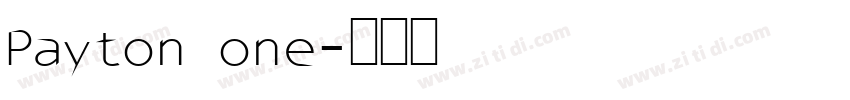 Payton one字体转换